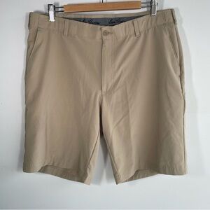 Ben Hogan Golf Shorts Tan Athletic Bottoms Stretch Moisture Wicking Size 38